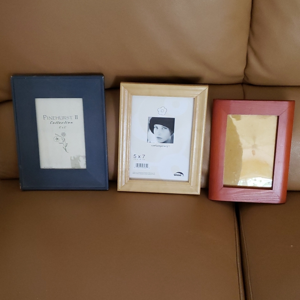 Blue, Red, Wood Picture / Photo Frames